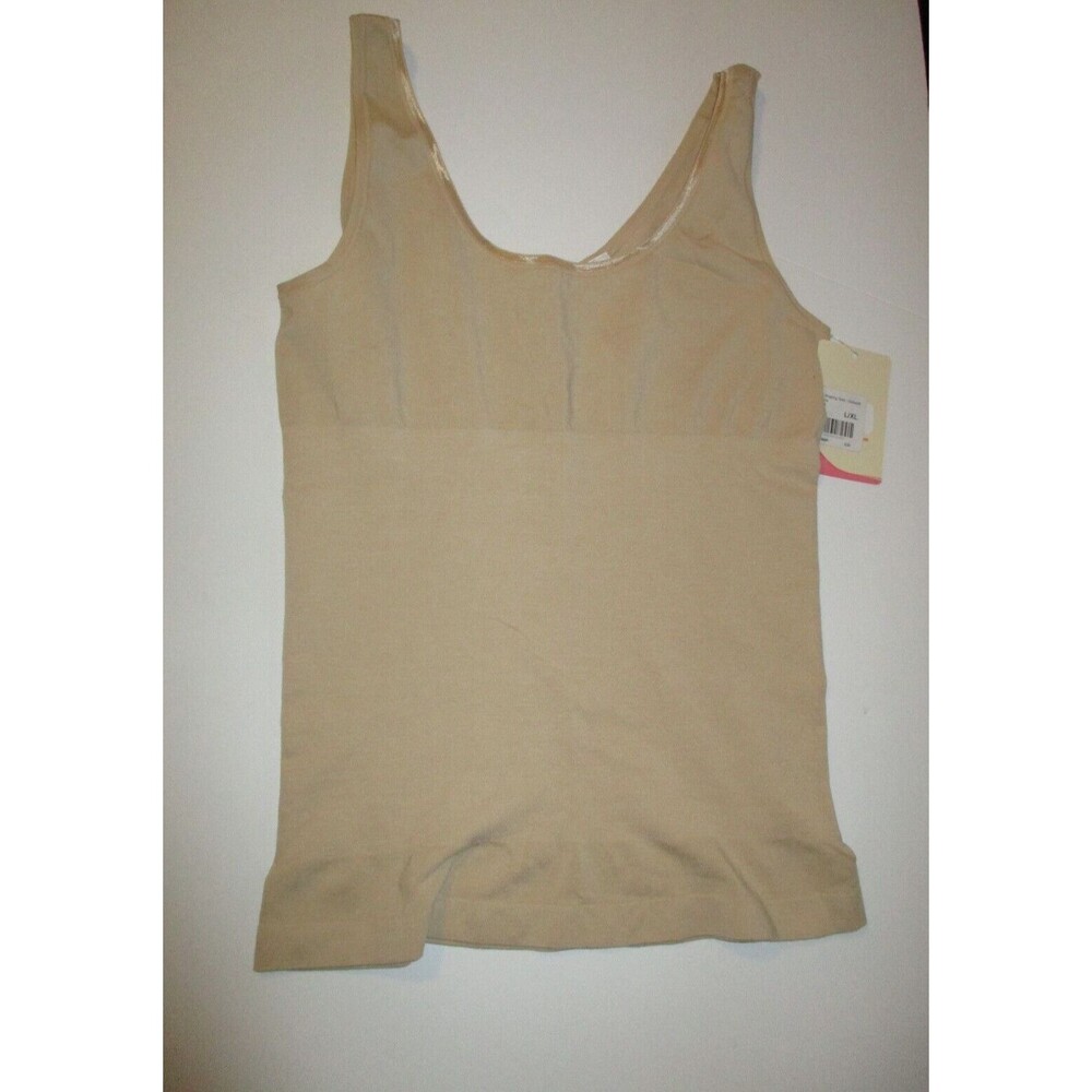 Yummie by Heather Thomson Womens Sz L/XL Seamless 2-Way Shaping Tank Top Nude